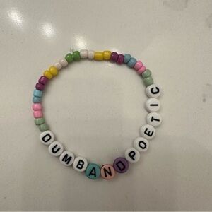 Dumb and poetic bracelet